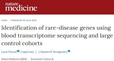 Nature Medicine：血液转录组测序可提高罕见病的诊断率